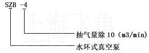 SZB型水环式真空泵型号说明