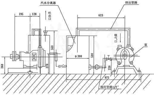 汽水分离器的安装